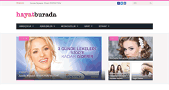 Desktop Screenshot of hayatburada.com